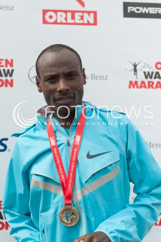  13.04.2014 WARSZAWA <br />ORLEN WARSAW MARATHON BIEG NA 42 KM<br />N/Z TADESSE TOLA<br /> 