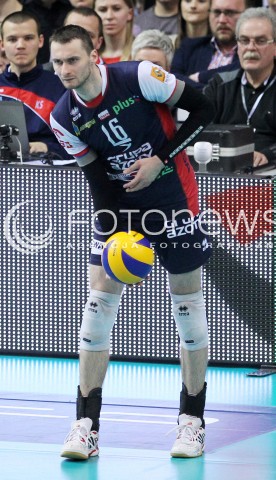  17.04.2014 RZESZOW <br />SIATKOWKA PLUS LIGA 2013/2014 MEN VOLLEYBALL POLAND POLISH PLUSLIGA LEAGUE SEASON 2013/2014 RUNDA PLAY-OFF POLFINAL SEMIFINAL<br />MECZ ASSECO RESOVIA - ZAKSA KEDZIERZYN KOZLE<br />N/Z MICHAL RUCIAK SYLWETKA <br /> 