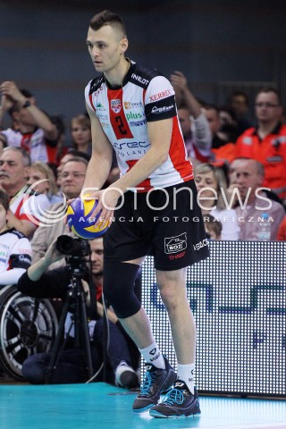  17.04.2014 RZESZOW <br />SIATKOWKA PLUS LIGA 2013/2014 MEN VOLLEYBALL POLAND POLISH PLUSLIGA LEAGUE SEASON 2013/2014 RUNDA PLAY-OFF POLFINAL SEMIFINAL<br />MECZ ASSECO RESOVIA - ZAKSA KEDZIERZYN KOZLE<br />N/Z PAUL LOTMAN SYLWETKA <br /> 