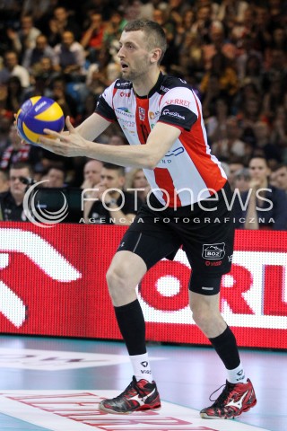  17.04.2014 RZESZOW <br />SIATKOWKA PLUS LIGA 2013/2014 MEN VOLLEYBALL POLAND POLISH PLUSLIGA LEAGUE SEASON 2013/2014 RUNDA PLAY-OFF POLFINAL SEMIFINAL<br />MECZ ASSECO RESOVIA - ZAKSA KEDZIERZYN KOZLE<br />N/Z LUKASZ PERLOWSKI SYLWETKA <br /> 