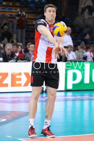  17.04.2014 RZESZOW <br />SIATKOWKA PLUS LIGA 2013/2014 MEN VOLLEYBALL POLAND POLISH PLUSLIGA LEAGUE SEASON 2013/2014 RUNDA PLAY-OFF POLFINAL SEMIFINAL<br />MECZ ASSECO RESOVIA - ZAKSA KEDZIERZYN KOZLE<br />N/Z JOCHEN SCHOPS SYLWETKA <br /> 