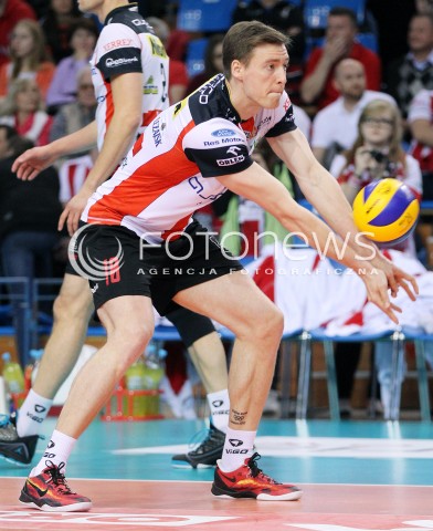  17.04.2014 RZESZOW <br />SIATKOWKA PLUS LIGA 2013/2014 MEN VOLLEYBALL POLAND POLISH PLUSLIGA LEAGUE SEASON 2013/2014 RUNDA PLAY-OFF POLFINAL SEMIFINAL<br />MECZ ASSECO RESOVIA - ZAKSA KEDZIERZYN KOZLE<br />N/Z JOCHEN SCHOPS SYLWETKA <br /> 