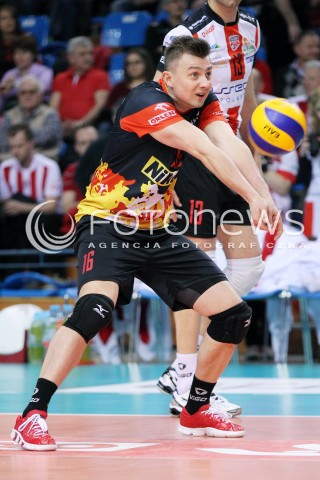 17.04.2014 RZESZOW <br />SIATKOWKA PLUS LIGA 2013/2014 MEN VOLLEYBALL POLAND POLISH PLUSLIGA LEAGUE SEASON 2013/2014 RUNDA PLAY-OFF POLFINAL SEMIFINAL<br />MECZ ASSECO RESOVIA - ZAKSA KEDZIERZYN KOZLE<br />N/Z KRZYSZTOF IGNACZAK SYLWETKA <br /> 