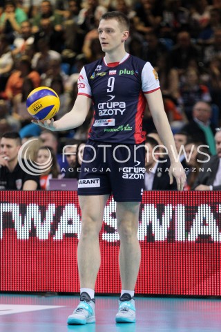  17.04.2014 RZESZOW <br />SIATKOWKA PLUS LIGA 2013/2014 MEN VOLLEYBALL POLAND POLISH PLUSLIGA LEAGUE SEASON 2013/2014 RUNDA PLAY-OFF POLFINAL SEMIFINAL<br />MECZ ASSECO RESOVIA - ZAKSA KEDZIERZYN KOZLE<br />N/Z LUKASZ WISNIEWSKI SYLWETKA <br /> 