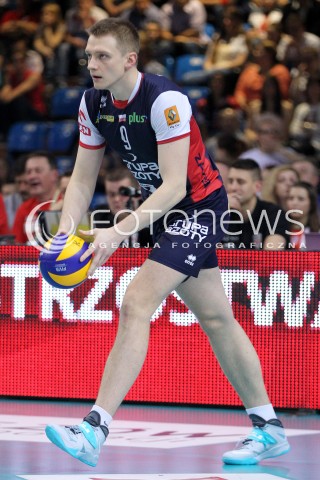  17.04.2014 RZESZOW <br />SIATKOWKA PLUS LIGA 2013/2014 MEN VOLLEYBALL POLAND POLISH PLUSLIGA LEAGUE SEASON 2013/2014 RUNDA PLAY-OFF POLFINAL SEMIFINAL<br />MECZ ASSECO RESOVIA - ZAKSA KEDZIERZYN KOZLE<br />N/Z LUKASZ WISNIEWSKI SYLWETKA <br /> 