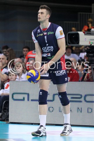  17.04.2014 RZESZOW <br />SIATKOWKA PLUS LIGA 2013/2014 MEN VOLLEYBALL POLAND POLISH PLUSLIGA LEAGUE SEASON 2013/2014 RUNDA PLAY-OFF POLFINAL SEMIFINAL<br />MECZ ASSECO RESOVIA - ZAKSA KEDZIERZYN KOZLE<br />N/Z DICK KOOY SYLWETKA <br /> 
