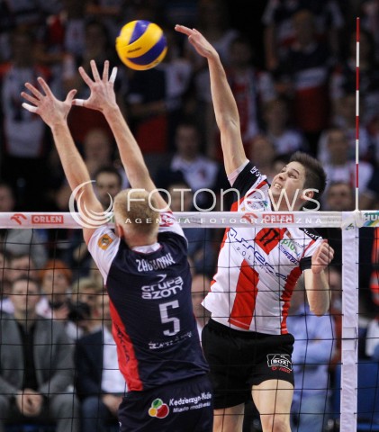 17.04.2014 RZESZOW <br />SIATKOWKA PLUS LIGA 2013/2014 MEN VOLLEYBALL POLAND POLISH PLUSLIGA LEAGUE SEASON 2013/2014 RUNDA PLAY-OFF POLFINAL SEMIFINAL<br />MECZ ASSECO RESOVIA - ZAKSA KEDZIERZYN KOZLE<br />N/Z NIKOLAY PENCZEV PENCHEV <br /> 