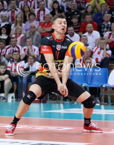  17.04.2014 RZESZOW <br />SIATKOWKA PLUS LIGA 2013/2014 MEN VOLLEYBALL POLAND POLISH PLUSLIGA LEAGUE SEASON 2013/2014 RUNDA PLAY-OFF POLFINAL SEMIFINAL<br />MECZ ASSECO RESOVIA - ZAKSA KEDZIERZYN KOZLE<br />N/Z KRZYSZTOF IGNACZAK SYLWETKA <br /> 