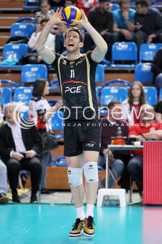  22.04.2014 RZESZOW <br />SIATKOWKA PLUS LIGA 2013/2014 MEN VOLLEYBALL POLAND POLISH PLUSLIGA LEAGUE SEASON 2013/2014 RUNDA PLAY-OFF FINAL - 1. MECZ<br />MECZ ASSECO RESOVIA - PGE SKRA BELCHATOW<br />N/Z STEPHANE ANTIGA SYLWETKA<br /> 