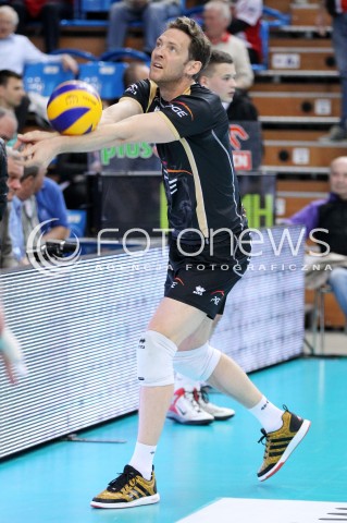  22.04.2014 RZESZOW <br />SIATKOWKA PLUS LIGA 2013/2014 MEN VOLLEYBALL POLAND POLISH PLUSLIGA LEAGUE SEASON 2013/2014 RUNDA PLAY-OFF FINAL - 1. MECZ<br />MECZ ASSECO RESOVIA - PGE SKRA BELCHATOW<br />N/Z STEPHANE ANTIGA SYLWETKA<br /> 