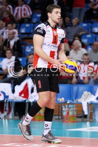  22.04.2014 RZESZOW <br />SIATKOWKA PLUS LIGA 2013/2014 MEN VOLLEYBALL POLAND POLISH PLUSLIGA LEAGUE SEASON 2013/2014 RUNDA PLAY-OFF FINAL - 1. MECZ<br />MECZ ASSECO RESOVIA - PGE SKRA BELCHATOW<br />N/Z MICHAL FILIP SYLWETKA <br /> 