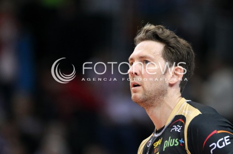  22.04.2014 RZESZOW <br />SIATKOWKA PLUS LIGA 2013/2014 MEN VOLLEYBALL POLAND POLISH PLUSLIGA LEAGUE SEASON 2013/2014 RUNDA PLAY-OFF FINAL - 1. MECZ<br />MECZ ASSECO RESOVIA - PGE SKRA BELCHATOW<br />N/Z STEPHANE ANTIGA SYLWETKA <br /> 