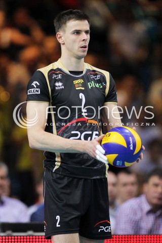  22.04.2014 RZESZOW <br />SIATKOWKA PLUS LIGA 2013/2014 MEN VOLLEYBALL POLAND POLISH PLUSLIGA LEAGUE SEASON 2013/2014 RUNDA PLAY-OFF FINAL - 1. MECZ<br />MECZ ASSECO RESOVIA - PGE SKRA BELCHATOW<br />N/Z MARIUSZ WLAZLY SYLWETKA <br /> 
