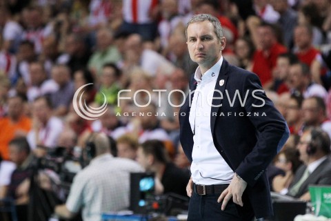  22.04.2014 RZESZOW <br />SIATKOWKA PLUS LIGA 2013/2014 MEN VOLLEYBALL POLAND POLISH PLUSLIGA LEAGUE SEASON 2013/2014 RUNDA PLAY-OFF FINAL - 1. MECZ<br />MECZ ASSECO RESOVIA - PGE SKRA BELCHATOW<br />N/Z ANDRZEJ KOWAL TRENER ( HEAD COACH ) SYLWETKA <br /> 