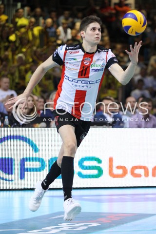  22.04.2014 RZESZOW <br />SIATKOWKA PLUS LIGA 2013/2014 MEN VOLLEYBALL POLAND POLISH PLUSLIGA LEAGUE SEASON 2013/2014 RUNDA PLAY-OFF FINAL - 1. MECZ<br />MECZ ASSECO RESOVIA - PGE SKRA BELCHATOW<br />N/Z NIKOLAY PENCHEV PENCZEV SYLWETKA <br /> 
