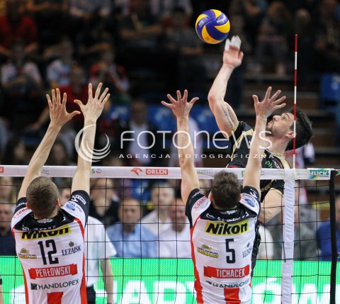  22.04.2014 RZESZOW <br />SIATKOWKA PLUS LIGA 2013/2014 MEN VOLLEYBALL POLAND POLISH PLUSLIGA LEAGUE SEASON 2013/2014 RUNDA PLAY-OFF FINAL - 1. MECZ<br />MECZ ASSECO RESOVIA - PGE SKRA BELCHATOW<br />N/Z FACUNDO CONTE<br /> 