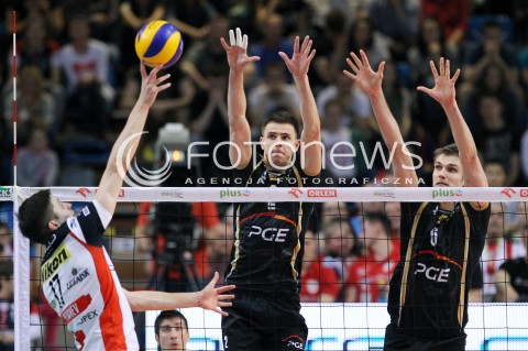  22.04.2014 RZESZOW <br />SIATKOWKA PLUS LIGA 2013/2014 MEN VOLLEYBALL POLAND POLISH PLUSLIGA LEAGUE SEASON 2013/2014 RUNDA PLAY-OFF FINAL - 1. MECZ<br />MECZ ASSECO RESOVIA - PGE SKRA BELCHATOW<br />N/Z MARIUSZ WLAZLY KAROL KLOS <br /> 