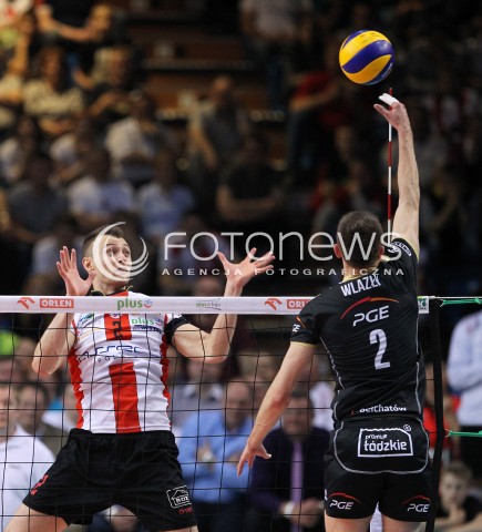  22.04.2014 RZESZOW <br />SIATKOWKA PLUS LIGA 2013/2014 MEN VOLLEYBALL POLAND POLISH PLUSLIGA LEAGUE SEASON 2013/2014 RUNDA PLAY-OFF FINAL - 1. MECZ<br />MECZ ASSECO RESOVIA - PGE SKRA BELCHATOW<br />N/Z PAUL LOTMAN MARIUSZ WLAZLY <br /> 