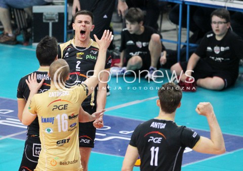  22.04.2014 RZESZOW <br />SIATKOWKA PLUS LIGA 2013/2014 MEN VOLLEYBALL POLAND POLISH PLUSLIGA LEAGUE SEASON 2013/2014 RUNDA PLAY-OFF FINAL - 1. MECZ<br />MECZ ASSECO RESOVIA - PGE SKRA BELCHATOW<br />N/Z MARIUSZ WLAZLY RADOSC EMOCJE <br /> 