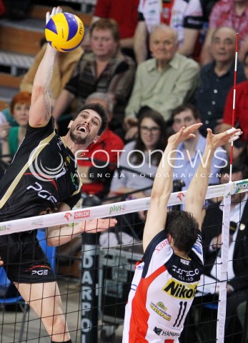  22.04.2014 RZESZOW <br />SIATKOWKA PLUS LIGA 2013/2014 MEN VOLLEYBALL POLAND POLISH PLUSLIGA LEAGUE SEASON 2013/2014 RUNDA PLAY-OFF FINAL - 1. MECZ<br />MECZ ASSECO RESOVIA - PGE SKRA BELCHATOW<br />N/Z FACUNDO CONTE <br /> 