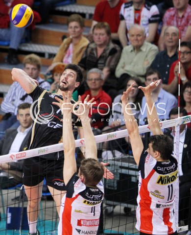  22.04.2014 RZESZOW <br />SIATKOWKA PLUS LIGA 2013/2014 MEN VOLLEYBALL POLAND POLISH PLUSLIGA LEAGUE SEASON 2013/2014 RUNDA PLAY-OFF FINAL - 1. MECZ<br />MECZ ASSECO RESOVIA - PGE SKRA BELCHATOW<br />N/Z FACUNDO CONTE <br /> 