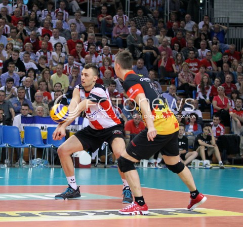  22.04.2014 RZESZOW <br />SIATKOWKA PLUS LIGA 2013/2014 MEN VOLLEYBALL POLAND POLISH PLUSLIGA LEAGUE SEASON 2013/2014 RUNDA PLAY-OFF FINAL - 1. MECZ<br />MECZ ASSECO RESOVIA - PGE SKRA BELCHATOW<br />N/Z PAUL LOTMAN KRZYSZTOF IGNACZAK <br /> 