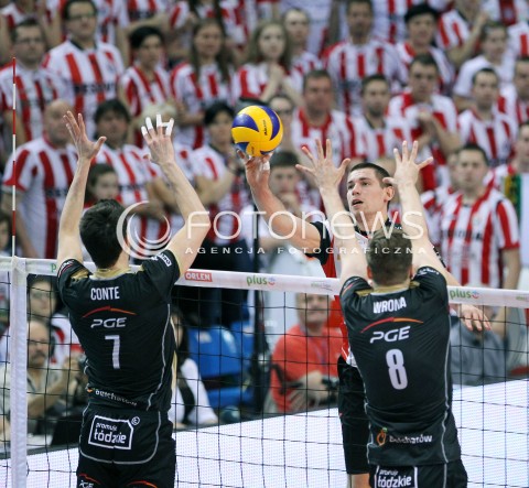  22.04.2014 RZESZOW <br />SIATKOWKA PLUS LIGA 2013/2014 MEN VOLLEYBALL POLAND POLISH PLUSLIGA LEAGUE SEASON 2013/2014 RUNDA PLAY-OFF FINAL - 1. MECZ<br />MECZ ASSECO RESOVIA - PGE SKRA BELCHATOW<br />N/Z DAWID KONARSKI <br /> 