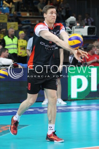  23.04.2014 RZESZOW <br />SIATKOWKA PLUS LIGA 2013/2014 MEN VOLLEYBALL POLAND POLISH PLUSLIGA LEAGUE SEASON 2013/2014 RUNDA PLAY-OFF FINAL - 2. MECZ<br />MECZ ASSECO RESOVIA - PGE SKRA BELCHATOW<br />N/Z JOCHEN SCHOPS SYLWETKA <br /> 