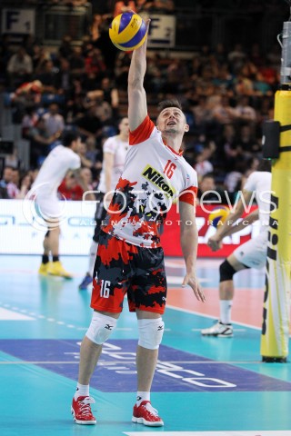  23.04.2014 RZESZOW <br />SIATKOWKA PLUS LIGA 2013/2014 MEN VOLLEYBALL POLAND POLISH PLUSLIGA LEAGUE SEASON 2013/2014 RUNDA PLAY-OFF FINAL - 2. MECZ<br />MECZ ASSECO RESOVIA - PGE SKRA BELCHATOW<br />N/Z KRZYSZTOF IGNACZAK SYLWETKA <br /> 
