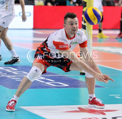  23.04.2014 RZESZOW <br />SIATKOWKA PLUS LIGA 2013/2014 MEN VOLLEYBALL POLAND POLISH PLUSLIGA LEAGUE SEASON 2013/2014 RUNDA PLAY-OFF FINAL - 2. MECZ<br />MECZ ASSECO RESOVIA - PGE SKRA BELCHATOW<br />N/Z KRZYSZTOF IGNACZAK SYLWETKA <br /> 