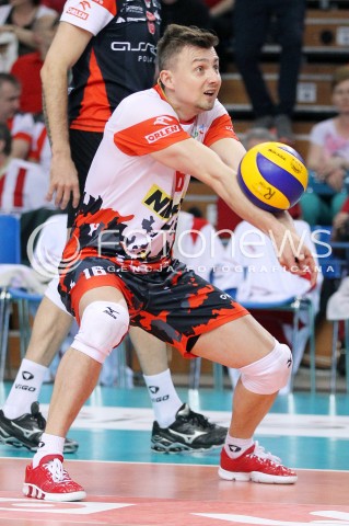  23.04.2014 RZESZOW <br />SIATKOWKA PLUS LIGA 2013/2014 MEN VOLLEYBALL POLAND POLISH PLUSLIGA LEAGUE SEASON 2013/2014 RUNDA PLAY-OFF FINAL - 2. MECZ<br />MECZ ASSECO RESOVIA - PGE SKRA BELCHATOW<br />N/Z KRZYSZTOF IGNACZAK SYLWETKA <br /> 