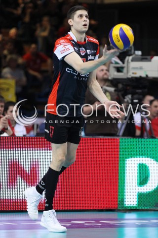  23.04.2014 RZESZOW <br />SIATKOWKA PLUS LIGA 2013/2014 MEN VOLLEYBALL POLAND POLISH PLUSLIGA LEAGUE SEASON 2013/2014 RUNDA PLAY-OFF FINAL - 2. MECZ<br />MECZ ASSECO RESOVIA - PGE SKRA BELCHATOW<br />N/Z NIKOLAY PENCHEV PENCZEV SYLWETKA <br /> 