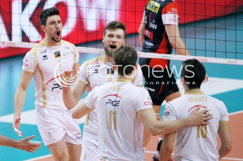  23.04.2014 RZESZOW <br />SIATKOWKA PLUS LIGA 2013/2014 MEN VOLLEYBALL POLAND POLISH PLUSLIGA LEAGUE SEASON 2013/2014 RUNDA PLAY-OFF FINAL - 2. MECZ<br />MECZ ASSECO RESOVIA - PGE SKRA BELCHATOW<br />N/Z FACUNDO CONTE ANDRZEJ WRONA RADOSC EMOCJE <br /> 