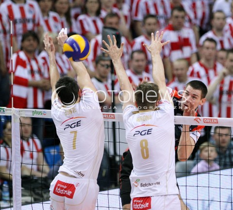  23.04.2014 RZESZOW <br />SIATKOWKA PLUS LIGA 2013/2014 MEN VOLLEYBALL POLAND POLISH PLUSLIGA LEAGUE SEASON 2013/2014 RUNDA PLAY-OFF FINAL - 2. MECZ<br />MECZ ASSECO RESOVIA - PGE SKRA BELCHATOW<br />N/Z DAWID KONARSKI <br /> 