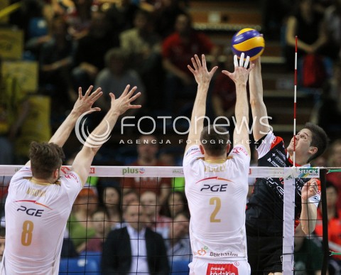  23.04.2014 RZESZOW <br />SIATKOWKA PLUS LIGA 2013/2014 MEN VOLLEYBALL POLAND POLISH PLUSLIGA LEAGUE SEASON 2013/2014 RUNDA PLAY-OFF FINAL - 2. MECZ<br />MECZ ASSECO RESOVIA - PGE SKRA BELCHATOW<br />N/Z NIKOLAY PENCZEV PENCHEV <br /> 