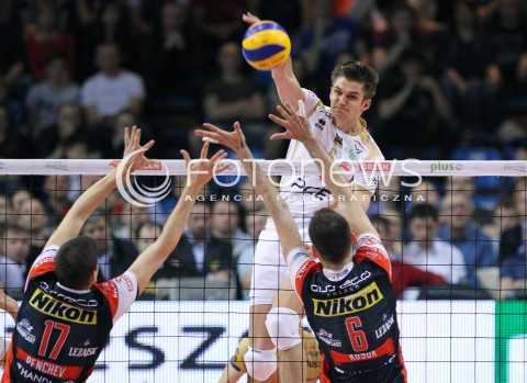  23.04.2014 RZESZOW <br />SIATKOWKA PLUS LIGA 2013/2014 MEN VOLLEYBALL POLAND POLISH PLUSLIGA LEAGUE SEASON 2013/2014 RUNDA PLAY-OFF FINAL - 2. MECZ<br />MECZ ASSECO RESOVIA - PGE SKRA BELCHATOW<br />N/Z KAROL KLOS <br /> 