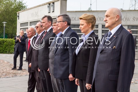  24.04.2014 LODZ WIZYTA PARY PREZYDENCKIEJ W LODZI Z OKAZJI 100 URODZIN JANA KARSKIEGO N/Z PREZYDENT BRONISLAW KOMOROWSKI HANNA ZDANOWSKA JERZY KROPIWNICKI  