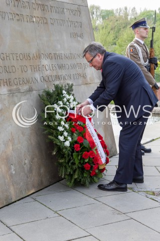  24.04.2014 LODZ WIZYTA PARY PREZYDENCKIEJ W LODZI Z OKAZJI 100 URODZIN JANA KARSKIEGO N/Z   