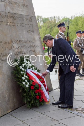  24.04.2014 LODZ WIZYTA PARY PREZYDENCKIEJ W LODZI Z OKAZJI 100 URODZIN JANA KARSKIEGO N/Z   