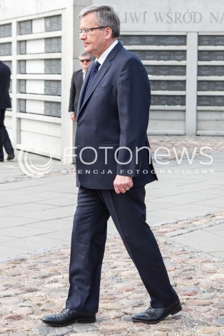  24.04.2014 LODZ WIZYTA PARY PREZYDENCKIEJ W LODZI Z OKAZJI 100 URODZIN JANA KARSKIEGO N/Z   