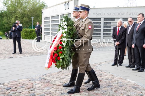  24.04.2014 LODZ WIZYTA PARY PREZYDENCKIEJ W LODZI Z OKAZJI 100 URODZIN JANA KARSKIEGO N/Z   