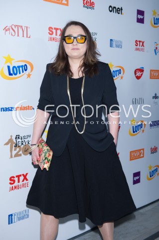  24.04.2014 WARSZAWA <br />GALA FRYDERYKI 2014 W SALI KONGRESOWEJ <br />N/Z MIKA URBANIAK <br />MIKA URBANIAK <br /> 