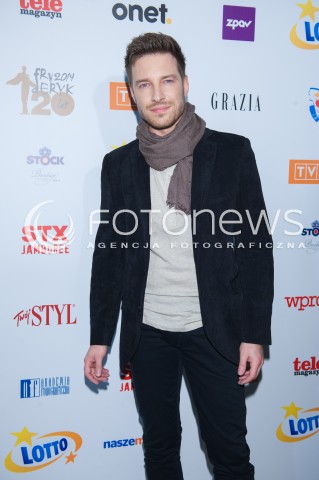  24.04.2014 WARSZAWA <br />GALA FRYDERYKI 2014 W SALI KONGRESOWEJ <br />N/Z MACIEJ JACHOWSKI <br /> 