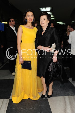  24.04.2014 WARSZAWA <br />GALA FRYDERYKI 2014 W SALI KONGRESOWEJ <br />N/Z ANNA POPEK HANNA GRONKIEWICZ WALTZ<br /> 