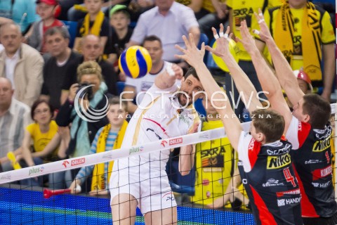  27.04.2014 BELCHATOW<br /><br />SIATKOWKA PLUS LIGA 2013/2014 MEN VOLLEYBALL POLAND POLISH PLUSLIGA LEAGUE SEASON 2013/2014 RUNDA PLAY-OFF FINAL - MECZ NR 3<br /><br />MECZ PGE SKRA BELCHATOW - ASSECO RESOVIA<br /><br />N/Z FACUNDO CONTE<br /><br /> 