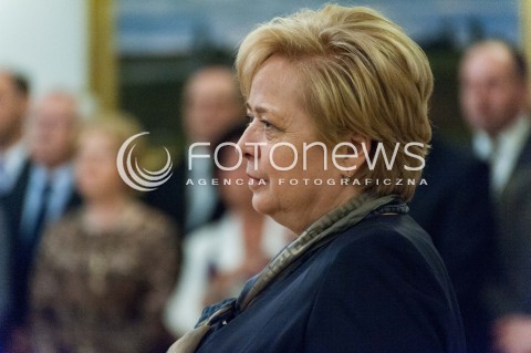  30.04.2014 WARSZAWA <br />UROCZYSTOSC POWOLANIA PIERWSZEGO PREZESA SADU NAJWYZSZEGO W BELWEDERZE<br />N/Z PREZES SN MALGORZATA GERSDORF  <br /> 