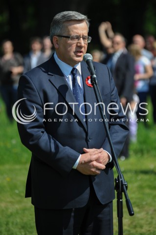  01.05.2014 WARSZAWA <br />PIKNIK EUROPEJSKI W LAZIENKACH KROLEWSKICH<br />N/Z PREZYDENT RP BRONISLAW KOMOROWSKI  <br /> 