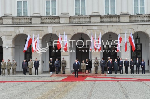  02.05.2014 WARSZAWA <br />OBCHODY DNIA FLAGI RP W WARSZAWIE<br />N/Z PREZYDENT RP BRONISLAW KOMOROWSKI  <br /> 
