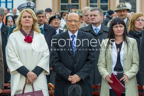  03.05.2014 RZESZOW <br />UROCZYSTOSCI PATRIOTYCZNE Z OKAZJI SWIETA 3 MAJA W RZESZOWIE<br />N/Z ELZBIETA LUKACIJEWSKA TADEUSZ FERENC MALGORZATA CHOMYCZ - SMIGIELSKA<br /> 