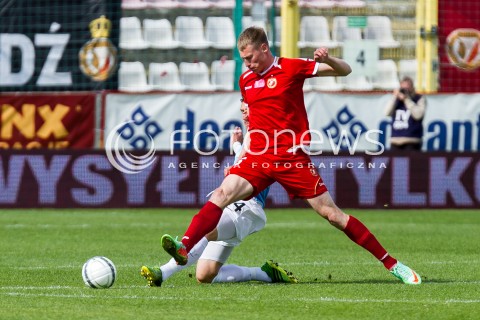  04.05.2014 LODZ <br />
PILKA NOZNA POLSKA POLISH T-MOBILE EKSTRAKLASA GRUPA SPADKOWA SEZON SEASON 2013/2014 FOOTBALL WIDZEW LODZ - CRACOVIA KRAKOW<br />
N/Z EDUARDS VISNIAKOVS<br />
 